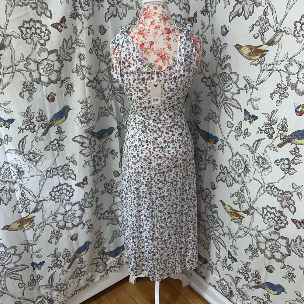 Lucky Brand ✨NWTs✨Tie Shoulder Wrap Dress - Picture 7 of 15